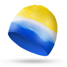 Load image into Gallery viewer, Kids swimming cap set swimming goggles suit silicone earplug waterproof swim